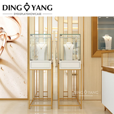 Modern Fashion Style Toko Perhiasan Display Cabinet Dengan Lampu Konsumsi Daya Rendah