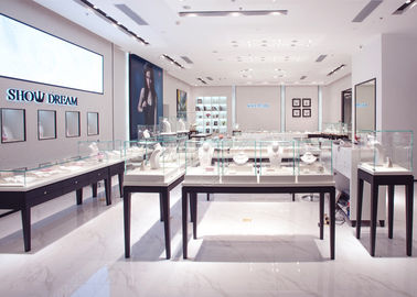 OEM Showroom Display Cases, Toko Perhiasan Mode Rencana Desain Interior