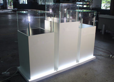 Modern Kayu Kaca Perhiasan Show Display / Pedestal Display Case
