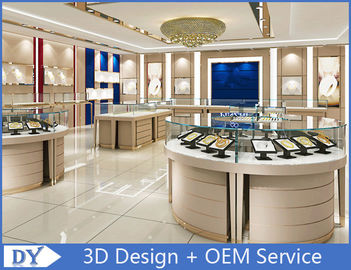 Toko Perhiasan High End Display Cases, Toko Emas Kayu Perhiasan Showroom Furniture