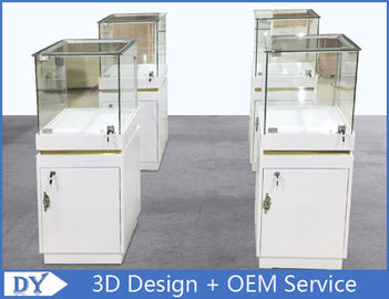 MDF Perhiasan Display Cabinet Dengan Kunci OEM 450 X 450 X 1250MM