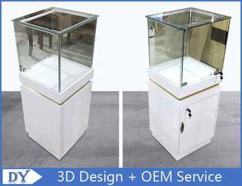 MDF Perhiasan Display Cabinet Dengan Kunci OEM 450 X 450 X 1250MM