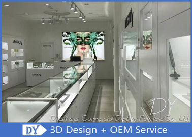 Cutom menarik perhiasan dinding display case / Retail Perhiasan display kabinet