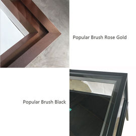 Brush Hitam 304# Stain Steel Perhiasan Counter Display