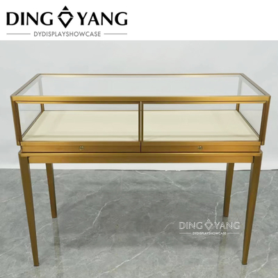 Pabrik Grosir Custom Made High End Fashion Perhiasan Meja Tampilan Counter Dengan Logo Merek Perusahaan