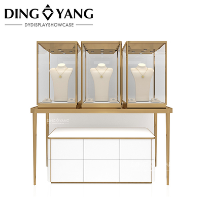 Pabrik Komersial Custom Made Kunci Perhiasan Display Case Untuk High End Toko Perhiasan, terbuat dari bahan berkualitas tinggi