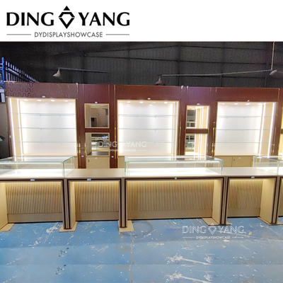 Klasik Kayu Dan Kaca Showcase Untuk Perhiasan, Pabrik Produsen Pemasok Menawarkan Desain 3D OEM ODM Layanan Khusus