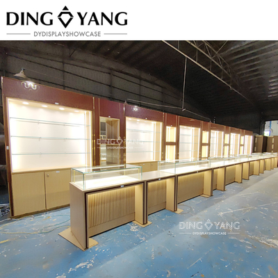 Klasik Kayu Dan Kaca Showcase Untuk Perhiasan, Pabrik Produsen Pemasok Menawarkan Desain 3D OEM ODM Layanan Khusus