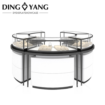 High End Kayu Kaca Perhiasan Display Case Pencahayaan, Showcases Pabrik Produsen, Kualitas Tinggi Dengan Harga Terjangkau