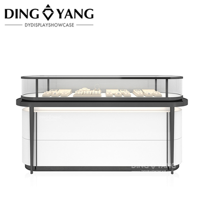 High End Kayu Kaca Perhiasan Display Case Pencahayaan, Showcases Pabrik Produsen, Kualitas Tinggi Dengan Harga Terjangkau