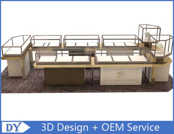 Custom Shopping Mall Perhiasan Display Counter / Shop Display Cabinet